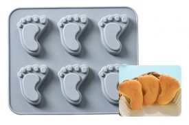 Molde silicona 6 piecitos grandes